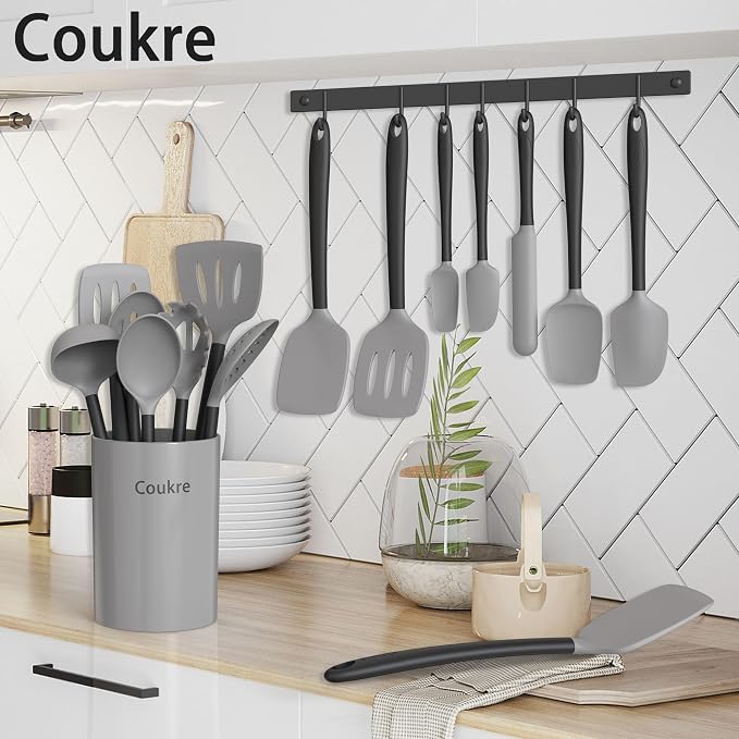 Coukre Silicone Kitchen Cooking Utensils Set - Image 6