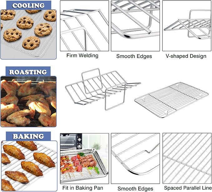 P&P CHEF 16" Roaster Roasting Pan - Image 5