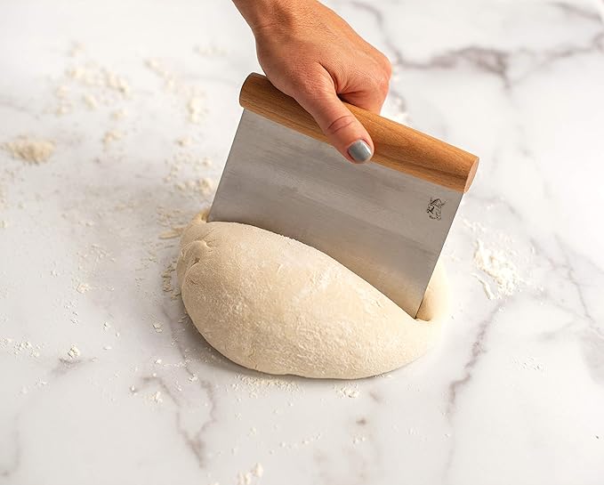 Nordic Ware Dough Cutter with Beechwood Grip, Stainless Steel Blade - Image 2