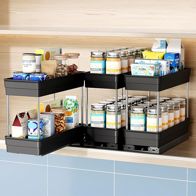 Nieifi Spice Organization for Cabinet-Vertical Spice Rack Pull Out-Spice Rack by Nieifi