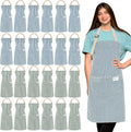 Janmercy 24 Pcs Aprons for Women Men by Janmercy