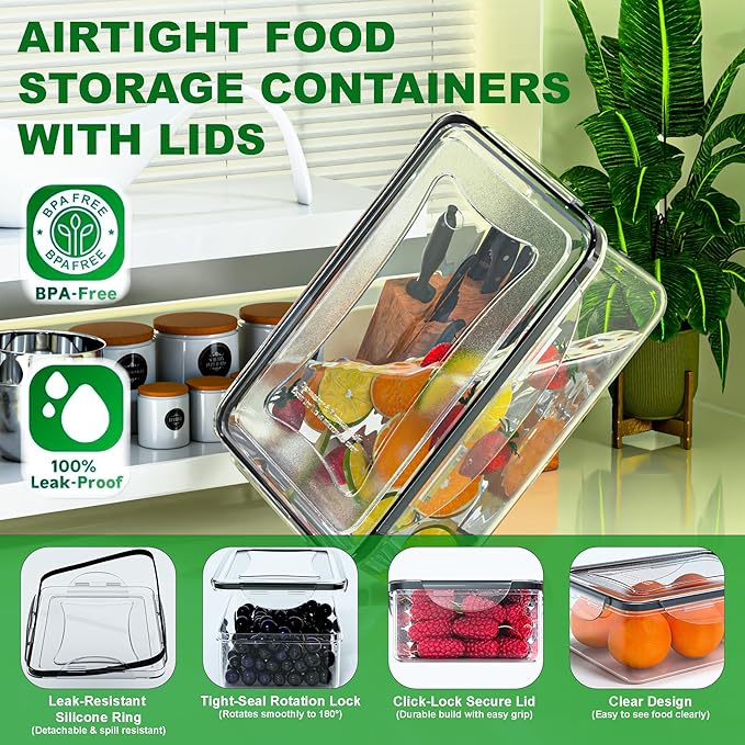 62 Pcs Large Food Storage Containers - Image 4