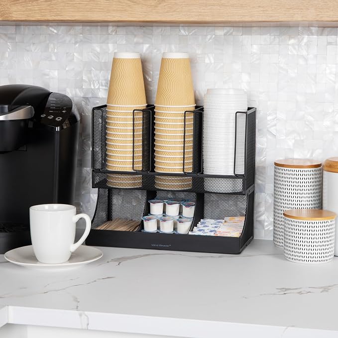 Mind Reader Multipurpose Countertop Organizer, Office Breakrooms, Cup and - Image 2