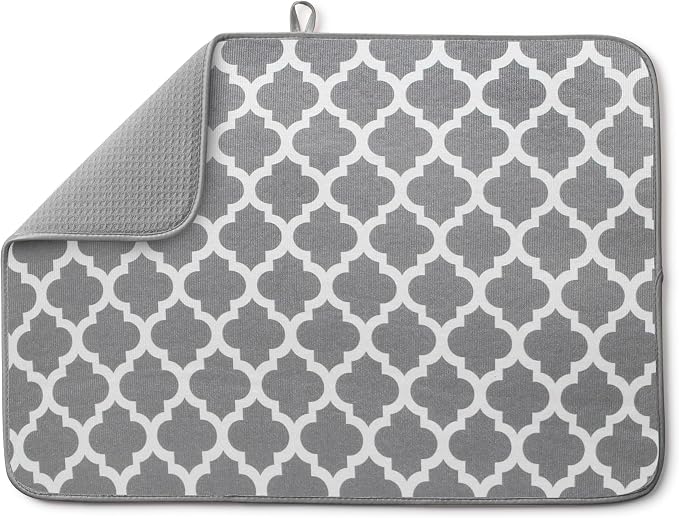 Bellemain XL Dish Mat 24" x 17" Microfiber Dish Drying Mat, Super absorbent by Bellemain