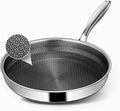 Non Stick Frying Pans, 10-inch Hybrid Frying Pans Nonstick Stainless Steel by Vocvee