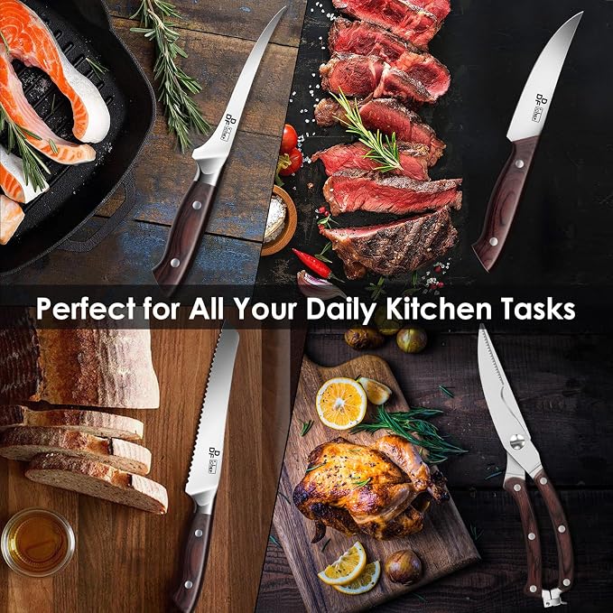 DDF iohEF Kitchen Knife Set, 16-Piece Knife Sets - Image 6