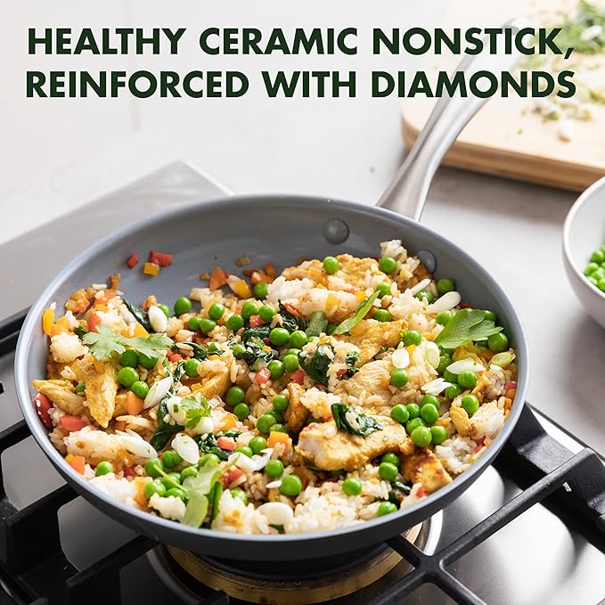 GreenPan Lima Hard Anodized 12" Frying Pan Skillet - Image 2
