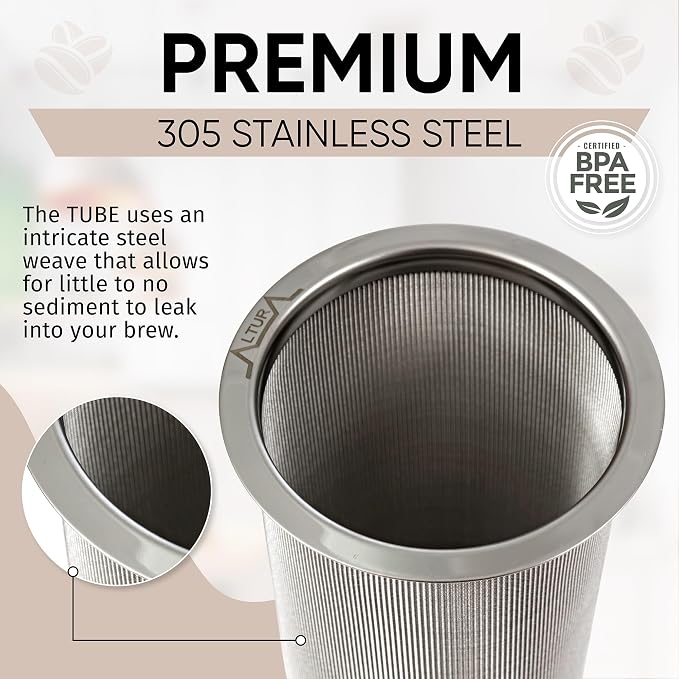 Altura The TUBE Cold Brew Coffee Maker and Tea Infuser - Image 4