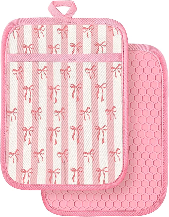 Slohif Silcone Bow Pot Holders for Kitchen by Slohif