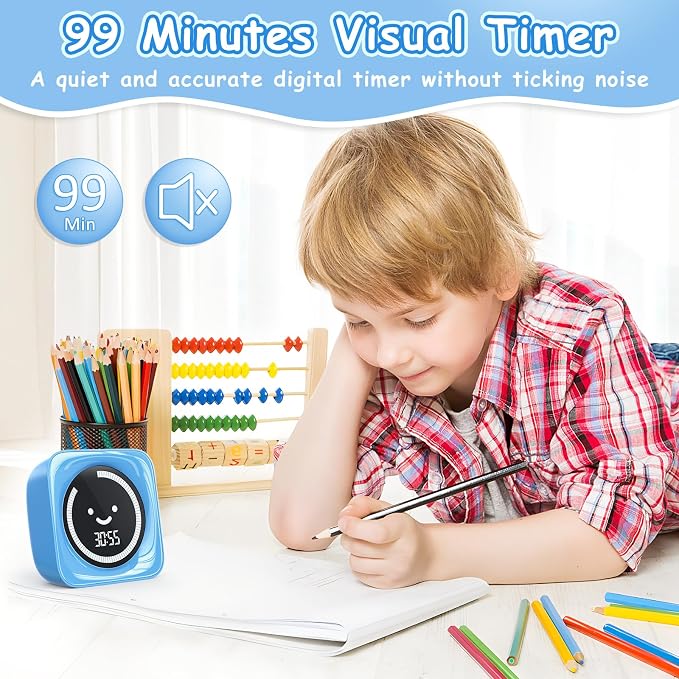 Visual Timer for Kids, 99 Minute Digital Cute Kids Visual Timer Classroom Timer - Image 2