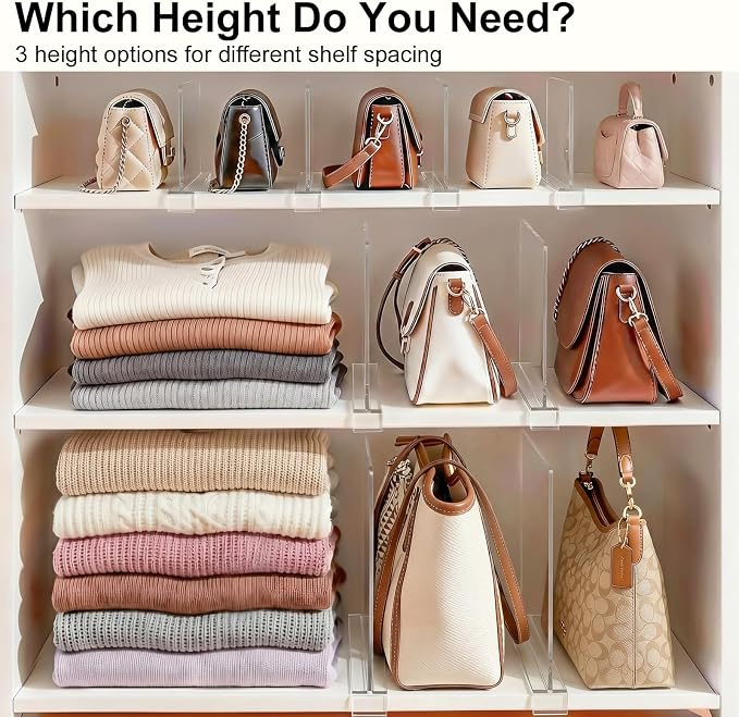 SortNStore Shelf Dividers Purse Organizer - Image 7