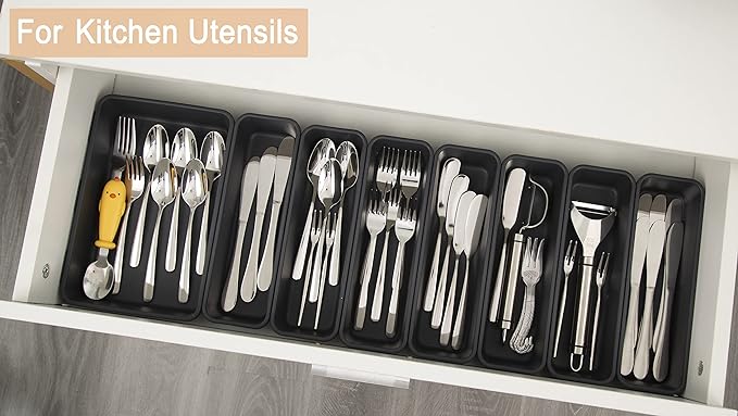 Kutesna 15 PCS Interlocking Desk Drawer Organizer Separator - Image 5