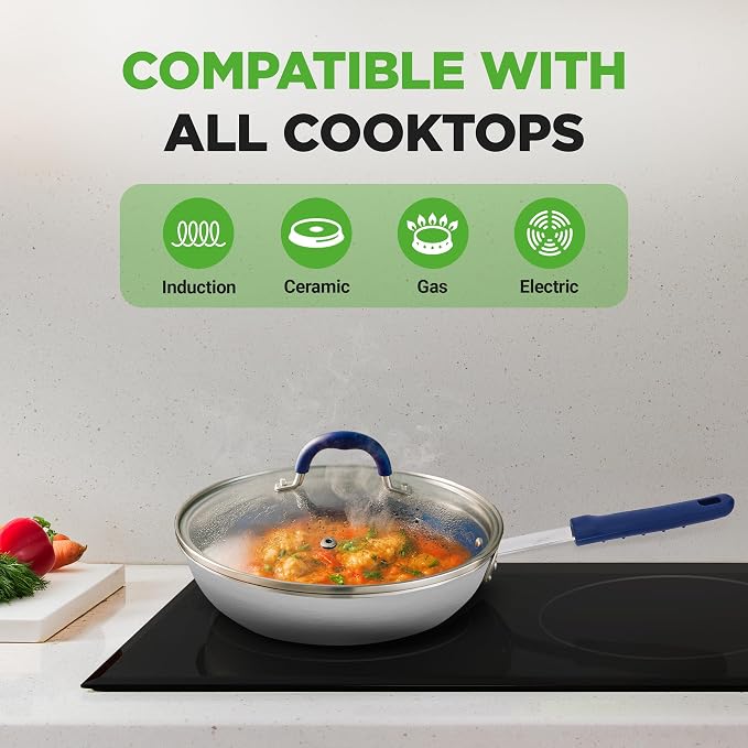 NutriChef 10'' Medium Fry Pan - Image 4