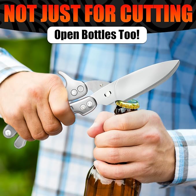 Heavy Duty Poultry Shears – Kitchen Shears Dishwasher Safe, Spring-Loaded - Image 9