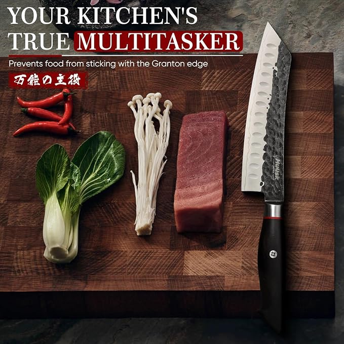 Huusk Santoku Japanese Chef Knife - Image 5