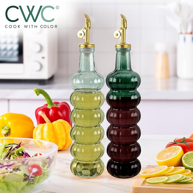 COOK WITH COLOR Glass Olive Oil Bottle Dispenser - Image 5