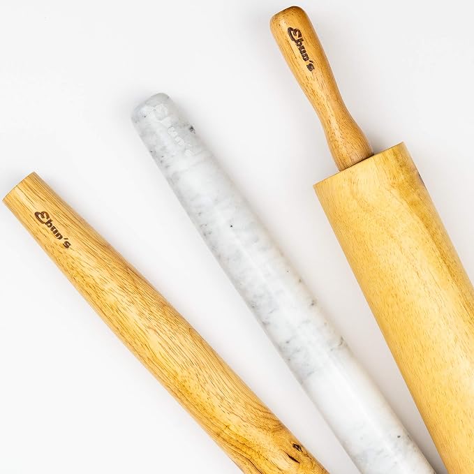 French Rolling Pin – 18 Inch Wooden Dough Roller - Image 7