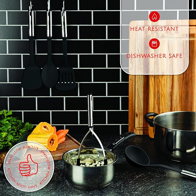 Kitchen Utensils Set 35 PCS Cooking Utensils Set, Nonstick and Heat Resistant - Image 4