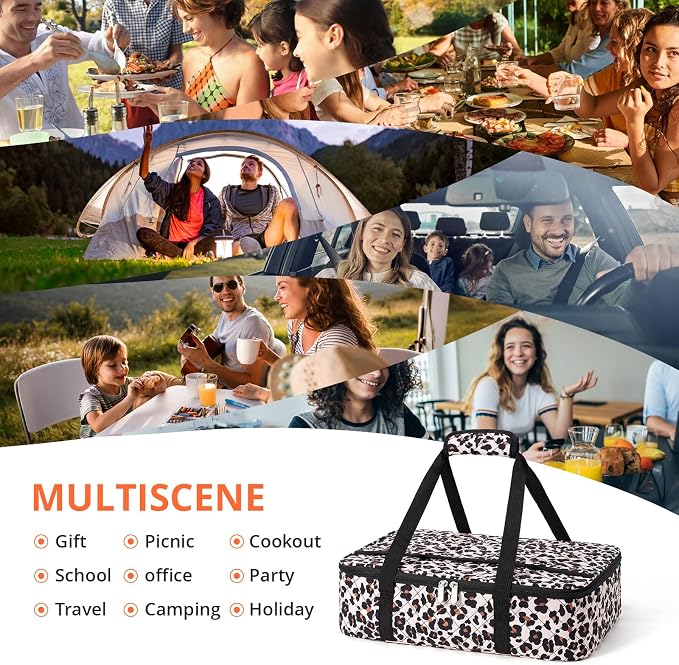Insulated Casserole Carrier Portable Food Tote - Image 7