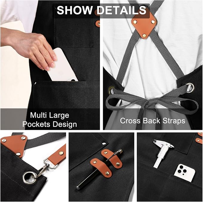 ZOMAO Chef Apron for Women Men - Image 6