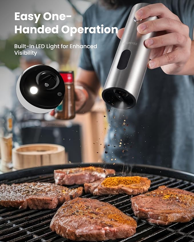 Electric Salt and Pepper Grinder Set - Image 4