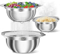 Stainless Steel Colanders with Mixing Bowl by UTTKOJ