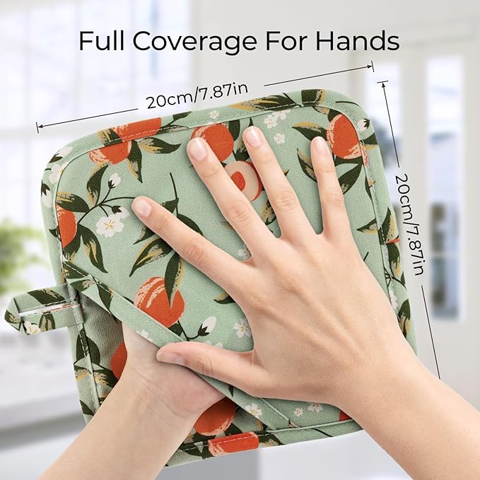 BONTHEE Pot Holders for Kitchen Heat Resistant Hot Pads for Countertops Oven - Image 3