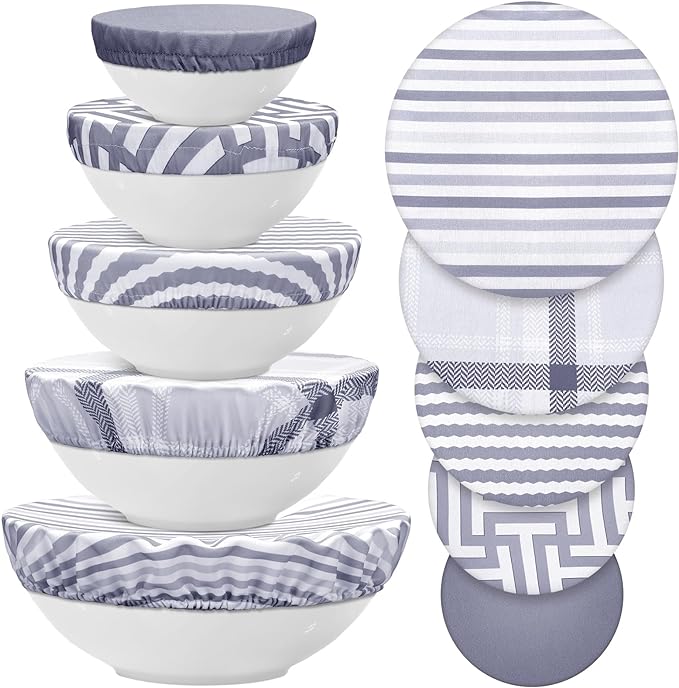 10 Pack Cloth Bowl Covers for Bread Rising by CHENGU
