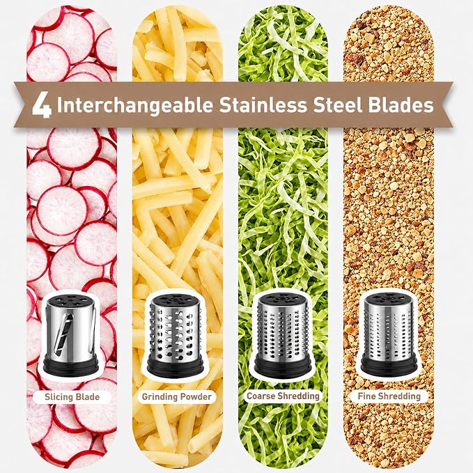 Stainless Steel Cheese Grater Attachment - Image 3
