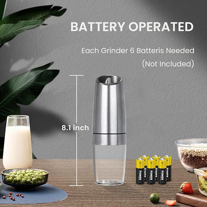Battery Operated Salt And Pepper Grinder Set - Image 4