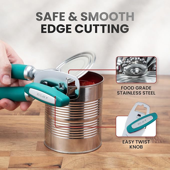 Zulay Kitchen Heavy Duty Stainless Steel Can Opener Manual - Image 4