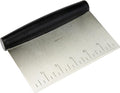 Amazon Basics Multi-Purpose Bench Scraper, Stainless Steel Dough Cutter by AmazonBasics