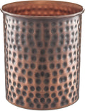 Monarch Abode Kitchen Utensil Holder – Hand Hammered Metal Antique Copper by MonarchAbode