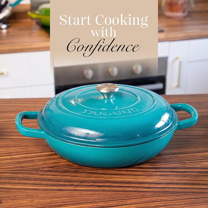nuovva Shallow Cast Iron Casserole - Image 2