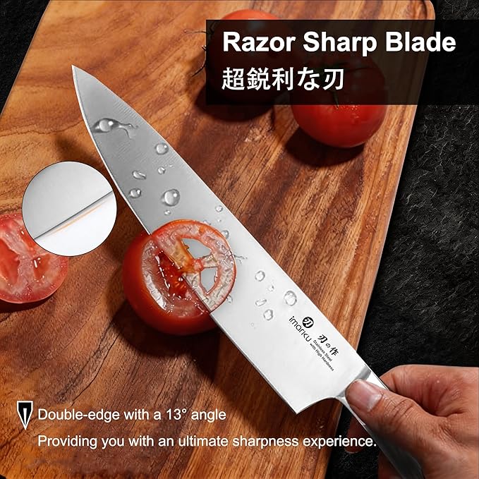 imarku 3 Pieces Knife set, Japanese HC Stainless Steel Kitchen Knife Set - Image 5
