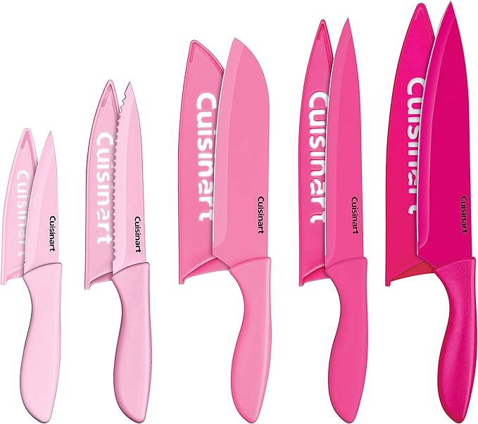 Cuisinart 10pc Ceramic Coated Color Knife Set by Cuisinart