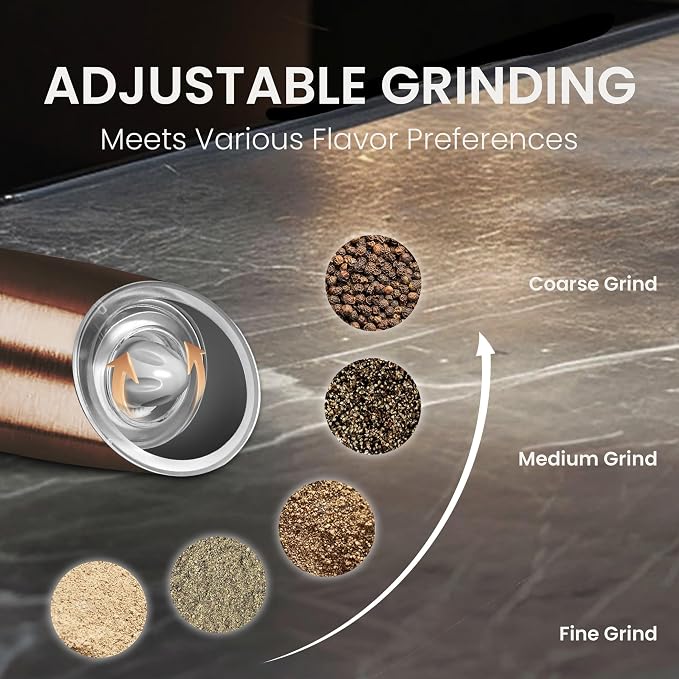 Rechargeable Salt And Pepper Grinder Set - Image 3