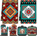 Jingmore 6 Pcs Kitchen Decor Set Accessorie Farmhouse Kitchen Towels Pot by Jingmore