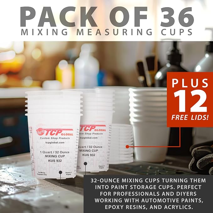 Custom Shop Paint Mixing Cups, 32-Ounce - Image 5