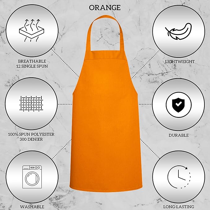 GREEN LIFESTYLE 12 Pack Professional Chef Apron – Grilling Aprons - Image 4