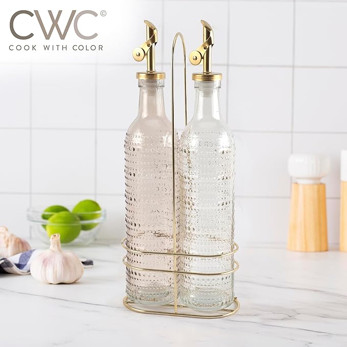 COOK WITH COLOR Glass Olive Oil Bottle Dispenser - Image 6