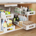 2 Packs 21IN Depth Under Sink Organizer, 2-Tier Pull Out Cabinet Organizer by UnderSinkOrganizer
