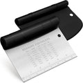 Urbanstrive Bench Scraper for Baking, Stainless Steel Dough Cutter and Scraper by Urbanstrive