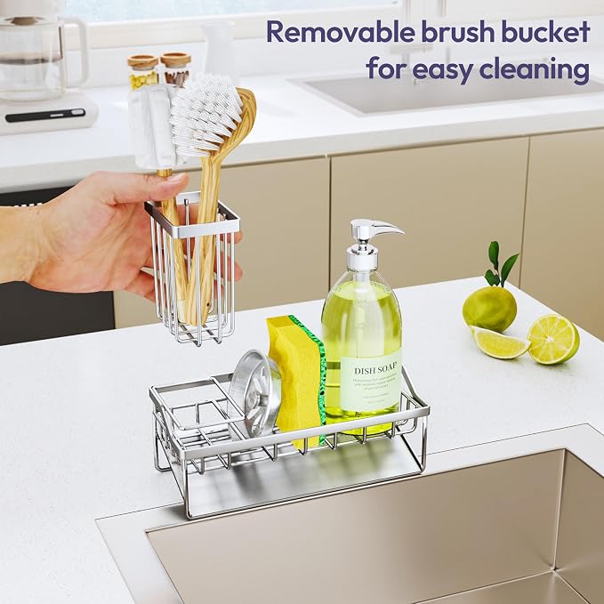SWTYMIKI Sink Caddy Sponge Holder - Image 5
