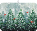 Winter Pines Tree Dish Drying Mats by Kawani