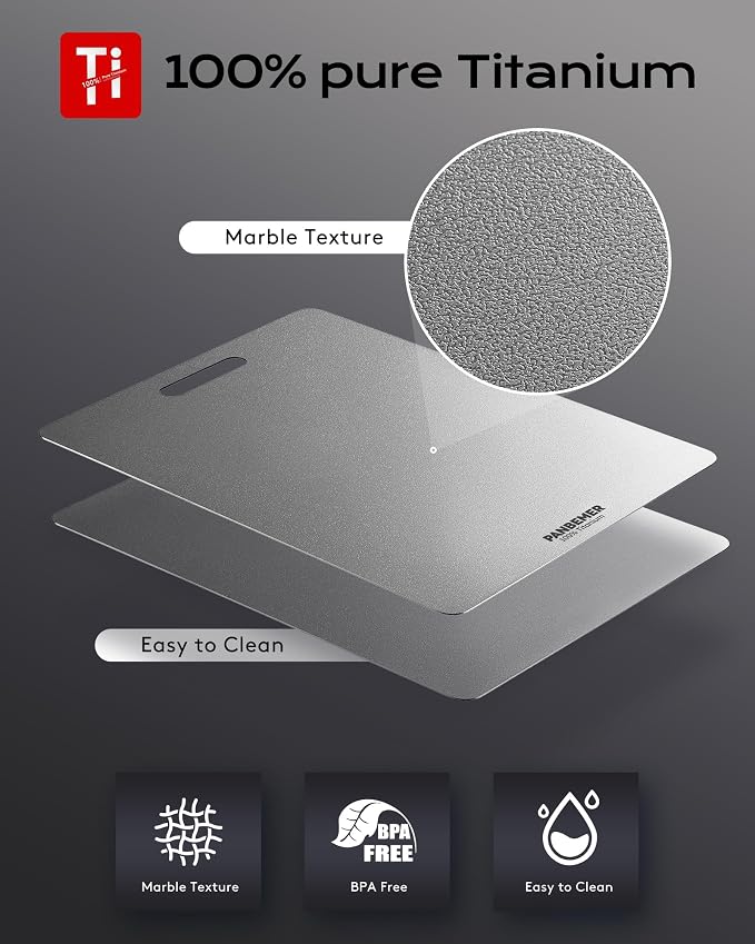 Titanium Cutting Boards for Kitchen, Dishwasher Safe - Image 4