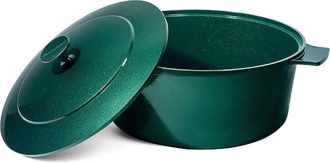 Granitestone Dutch Oven, 6.5 Quart Ultra Nonstick Enameled Lightweight Aluminum by Granitestone+