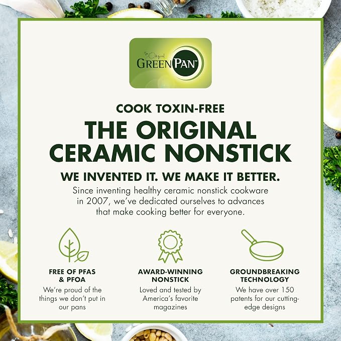 GreenPan 5 Piece Cooking Utensil Set, Flexible Nonstick Silicone, Stain-Free - Image 4