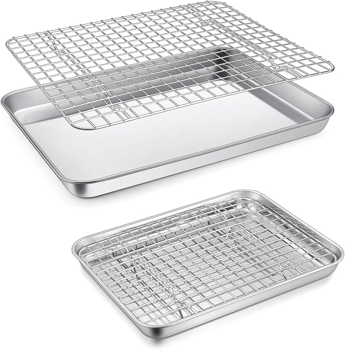 P&P CHEF 12.5 + 9 Inch Toaster Oven Pan by PPCHEF