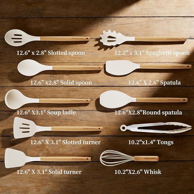 Silicone 10 Pcs Kitchen Cooking Utensils Set, Recycled Materials Certification - Image 2